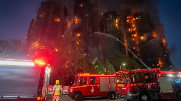 Devastating Blaze at Hong Kong High-Rise Leaves 55 Dead, Hundreds Missing AP25330405676987