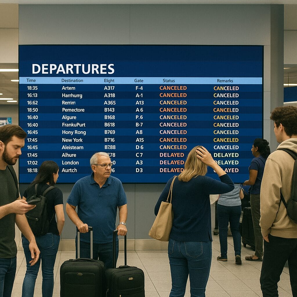 U.S. Sees Record Flight Disruptions: Over 2,200 Cancellations, 7,500+ Delays in One Day ChatGPT Image Nov 10 2025 04 48 44 PM