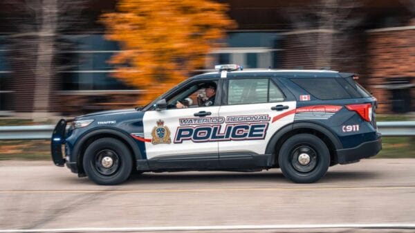 Ontario Police Recover Truck Packed with Around 800 Pairs of Suspected Stolen Footwear cruiser driving