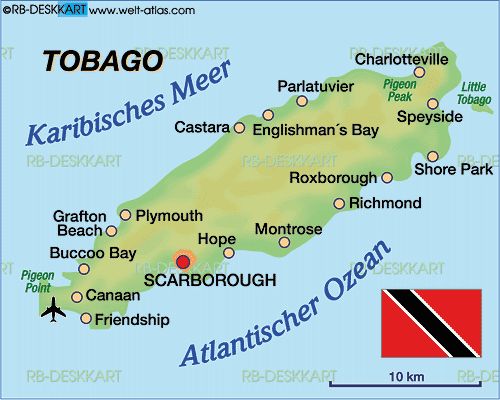American Tourist Found Dead in Tobago Village — Suspect Arrested karte 8 97