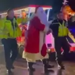 Holiday Arrest in Haifa: Man Dressed as Santa Detained During Christmas Celebration 0 Image