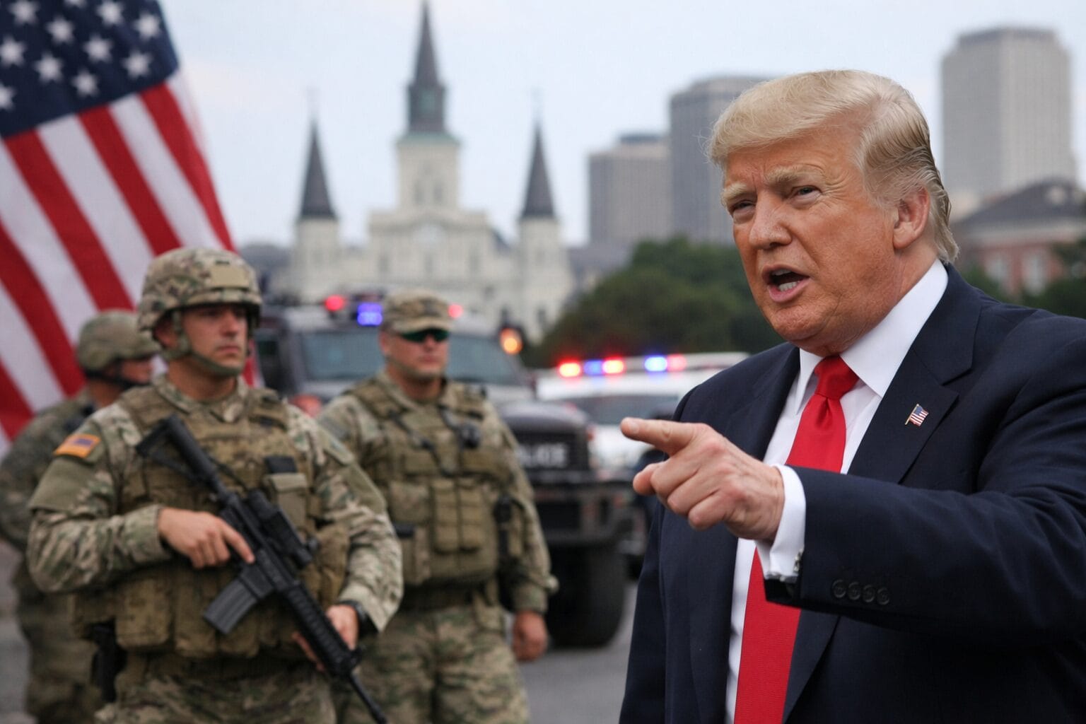 Trump Administration Sends 350 National Guard Troops to New Orleans to Aid Federal Security Efforts ChatGPT Image Dec 25 2025 01 34 46 AM