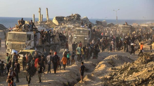 Israel’s Ban on Humanitarian Aid Groups in Gaza Sparks Global Outcry Over Deepening Crisis MSB242974