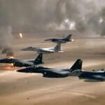 U.S. Military Launches Major Strike on Islamic State Targets in Syria After Deadly Ambush 26 U.S. Military Launches Major Strike on Islamic State Targets in Syria After Deadly Ambush USAF F 16A F 15C F 15E Desert Storm edit2