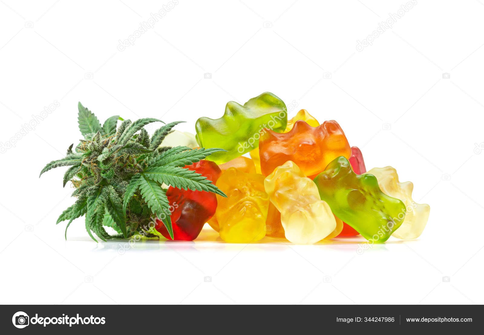 Tennessee Mom Arrested After 2- and 4-Year-Olds Hospitalized for Eating Her THC Gummies depositphotos 344247986 stock photo gummy bear medical marijuana edibles
