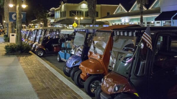 Former NYC Restaurateur Charged With DUI After Florida Golf Cart Crash That Killed His Wife golf carts take to the streets mainimage 1589