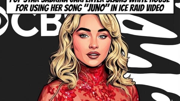 Pop Star Sabrina Carpenter Slams White House for Using Her Song “Juno” in ICE Raid Video image 7