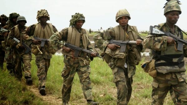 Trump-Era Defense Chief Signals Further Military Action After ISIS Attacks in Nigeria nigerian troop in sambisa forest e1517042387919